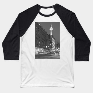 Hotel New Hankyo and Kyoto Tower in Kyoto Baseball T-Shirt